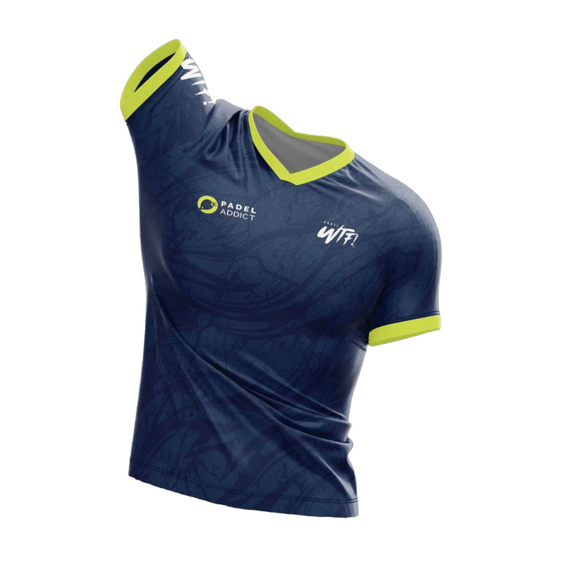 Camiseta Padel Addict azul marina - Frontal